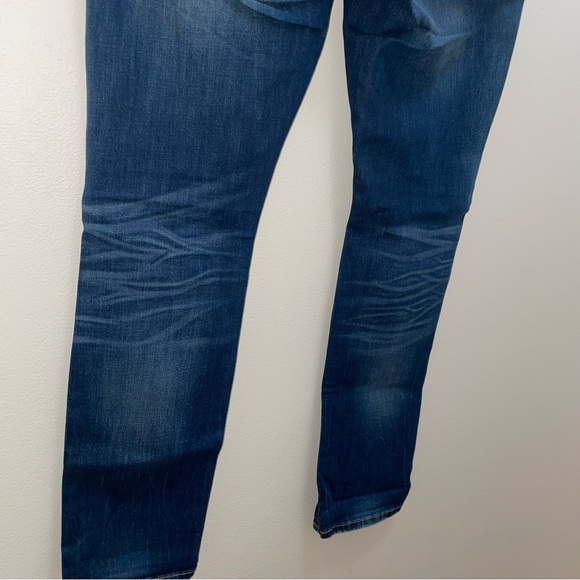 Express blue distressed stretch Alec super skinny fit jeans size 30/30 - Picture 4 of 8
